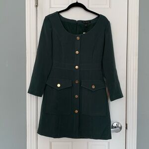 Banana Republic green long sleeve dress size 00P